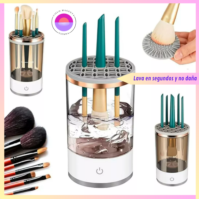 ✨ ¡Fabuloso Limpiador Eléctrico de Brochas! ✨