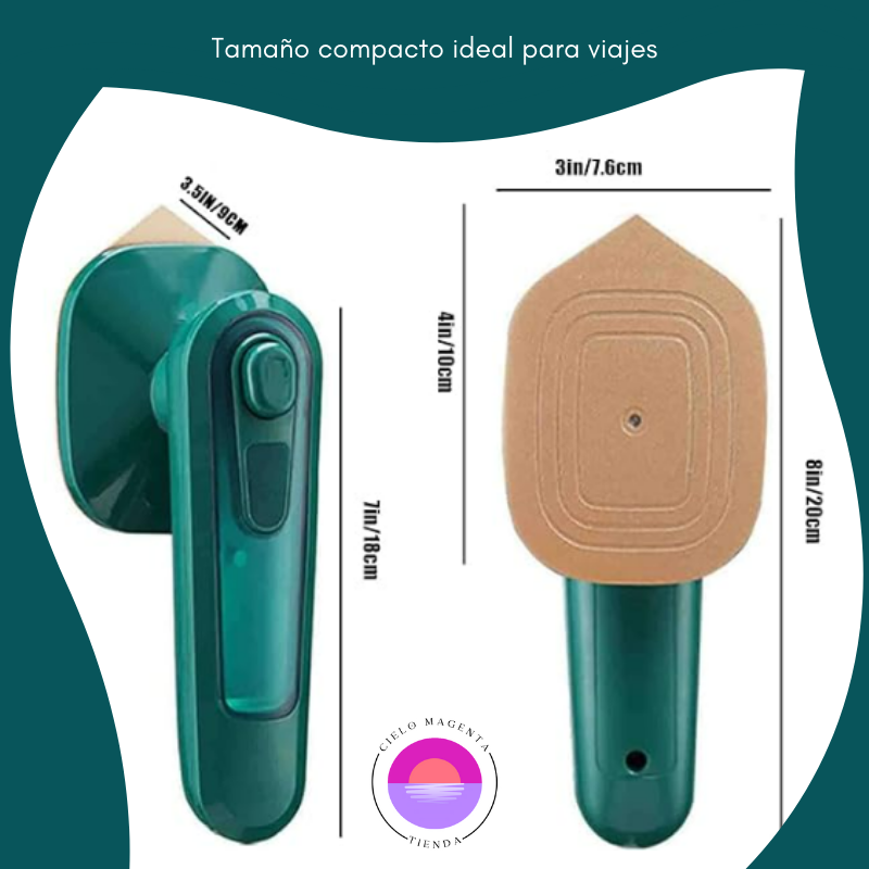 🌟 Mini Plancha Eléctrica A Vapor Verde 🌟