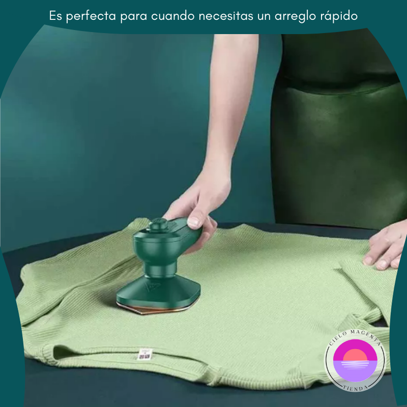 🌟 Mini Plancha Eléctrica A Vapor Verde 🌟