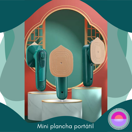 🌟 Mini Plancha Eléctrica A Vapor Verde 🌟